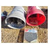 2 pails with assorted items