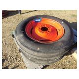 Pair of front tractor wheels