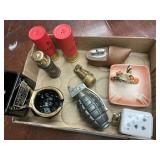 9 Assorted Items - Lighters, Ashtrays & Misc.