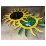 Two Farm Rotary Hoe Wheels