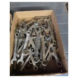 Assorted box end wrenches