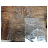 4 candy molds Disney and other