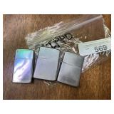 Baggie of Zippo Lighters