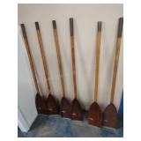 3 vintage Folbot kayak paddles