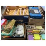 4 Boxes Shipping Mailers, Envelopes & Office Items