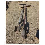 2 post hole diggers