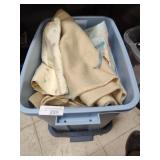 Tote with blankets