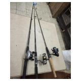 3 rod and reels