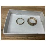 Two Rings marked 14K - one is cut