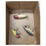 3 wooden lures