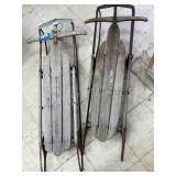 Two Vintage Sleds