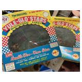 2 Vintage Christmas Yule-Glo Stars Lights