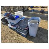 Lids, garbage can and other items