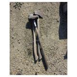 2 axes and 1 sledge hammer