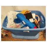 2 totes of fabric items