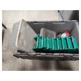 Tote of assorted hardware