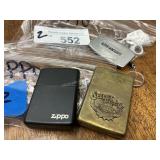2 Baggies Zippo Lighters & Money Clip