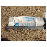 Plastic sheeting and wire mesh