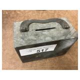 Vintage Metal Suitcase Bank - no key