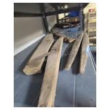 Antique Double Tree and weaving shuttles