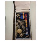 Military ribbons and medals