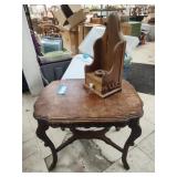 Side table and candle holder