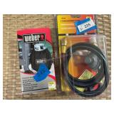 2 Weber Grilling Items - Gas Hose & Other