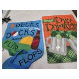 6 assorted flags