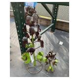 2 Metal Garden Flowers