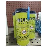 7 cans Meyers surface scrub