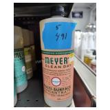 5 bottles Meyers multi surface concentrate