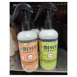 10 bottles Meyers room freshener