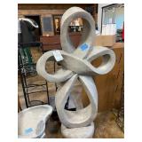 59" Eternity Cross Garden Sculpture