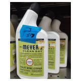 3 bottles Meyers toilet bowl cleaner