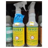 2 bottles Meyers cleaner