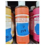 7 bottles Dr Bronners tea tree soap