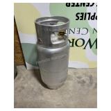 Forklift propane tank.