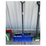 2 snow shovels
