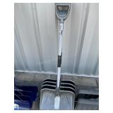 4 snow shovels