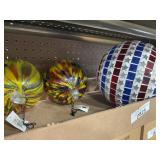 3 Gazing Globes - Glass