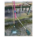 2 metal, 1 plastic leaf rake