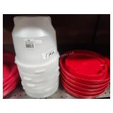 5 1gal poultry feeders