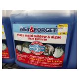 3 jugs Wet and Forget stain remover .5 gal