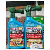 2 bottles Dr Earth fruit tree insect killer