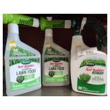 3 bottle Scotts Turf Builder lawn food