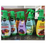 7 bottles Miracle Gro assorted indoor plant items