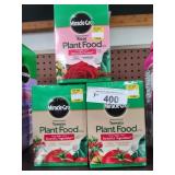 3 boxes Miracle Gro plant food
