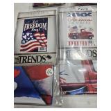 6 assorted flags
