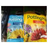 2 bags potting mix