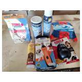 Dog nail grinder, toys and other